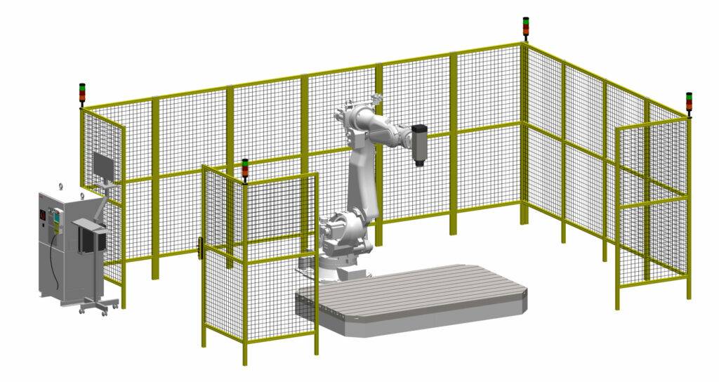 Robot frezujący robomill 166 widok iso