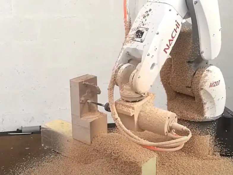 Frezowanie drewna robot frezujący robomill