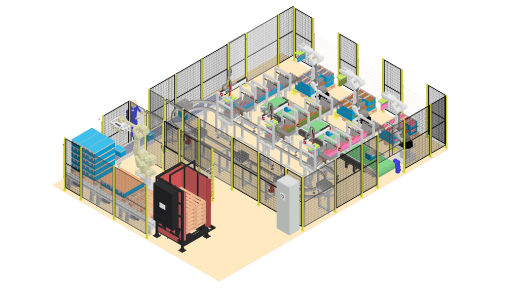 Case packer - linia do paletyzacji