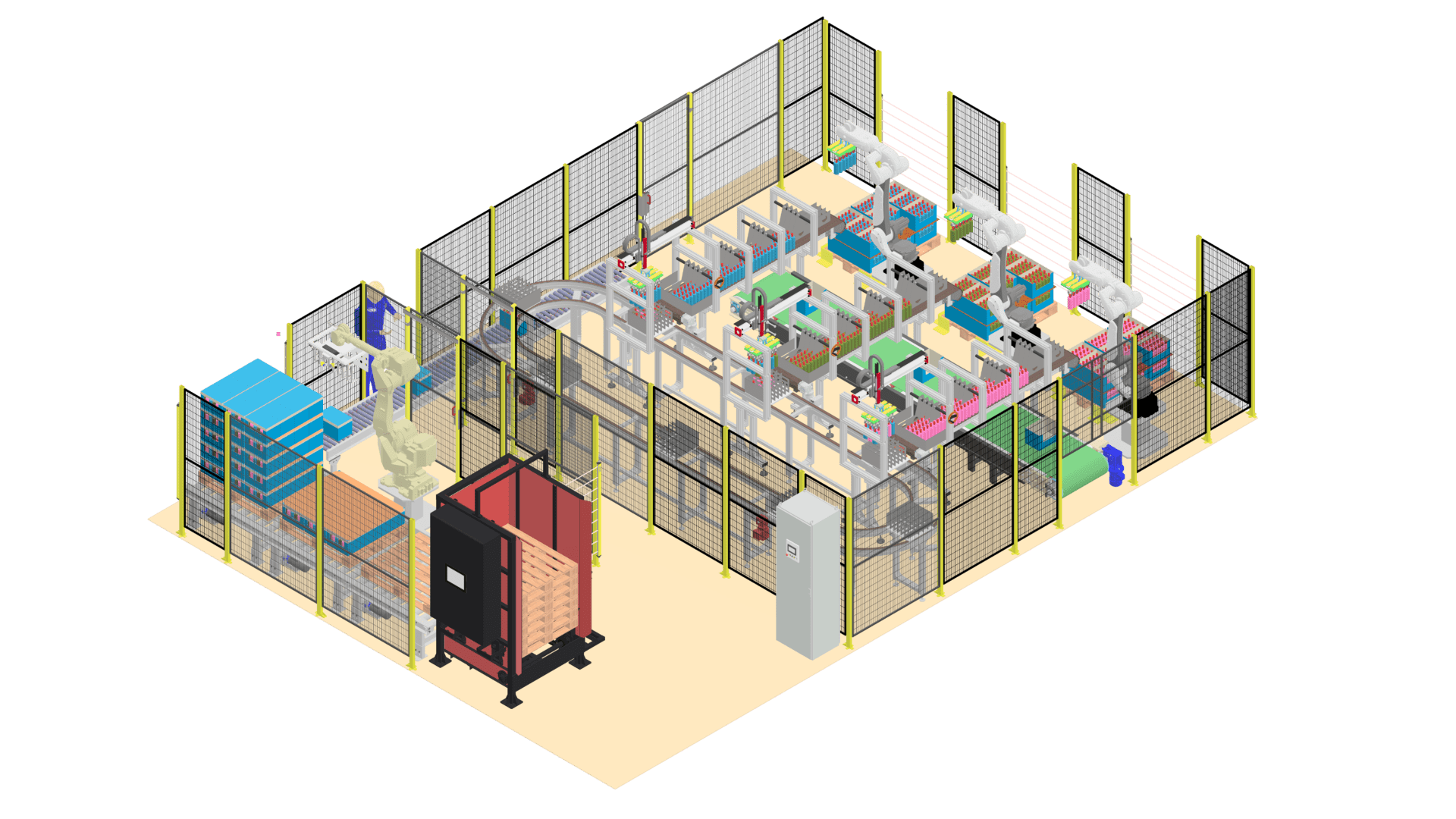 Case packer - linia do paletyzacji
