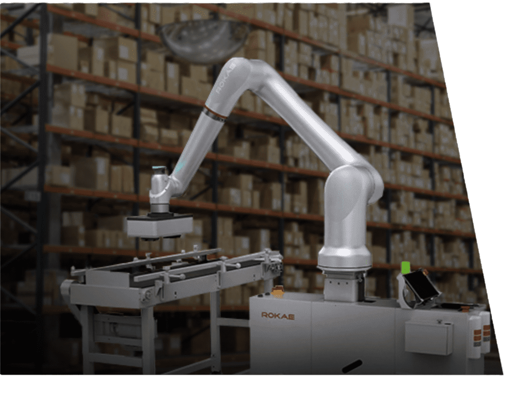 Cobot paletyzujący kartony rokae cr