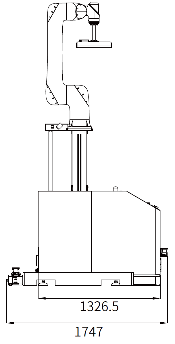 cobopal25 wymiary2 Cobot paletyzujący LP