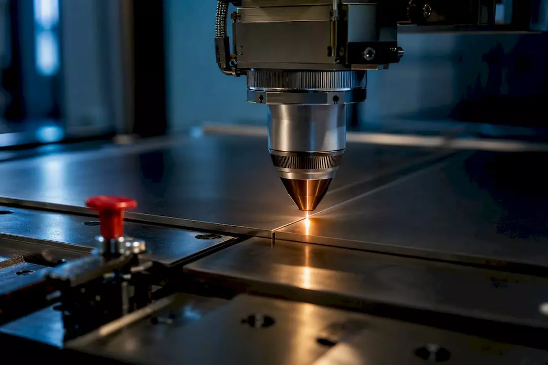 Zbliżenie na laserowe łączenie cienkich blach
