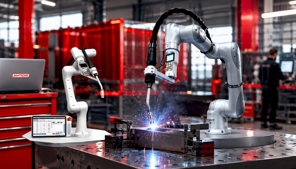 Dobór chwytaka do cobota: typy, obliczenia i testy przed startem 3 CoboWeld cobot do spawania